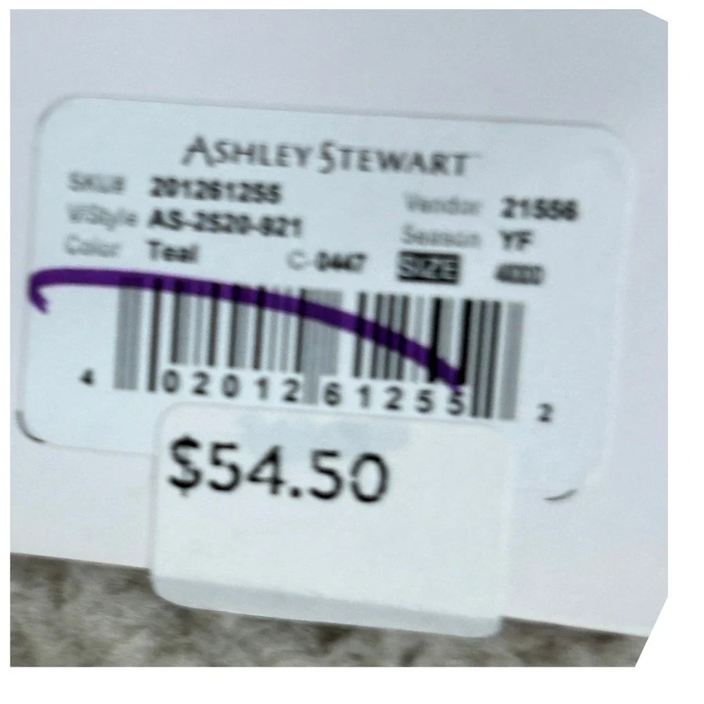 Ashley Stewart Butterfly Full Coverage Bra 40DDD Teal Blue Wide Gel Straps NEW
